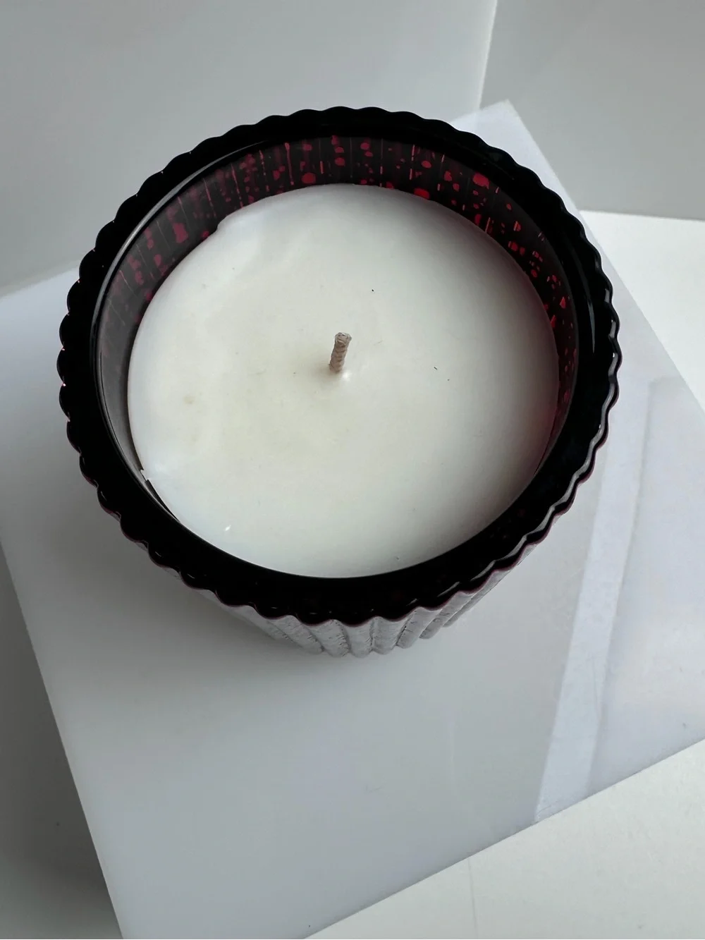 Crate & Barrel Fete Cider and Cinnamon Candle NWOB